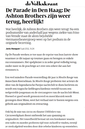 DeVolkskrant MoulinRouge 05juli2011